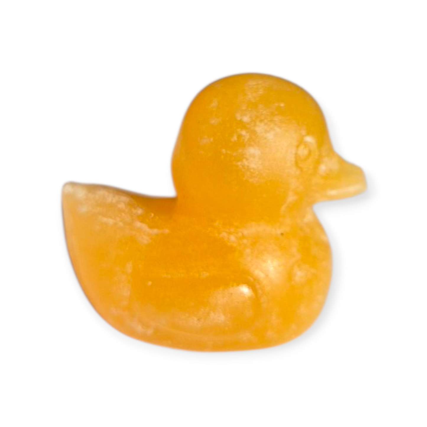 Crystals - Orange Calcite Rubber Ducky Carving