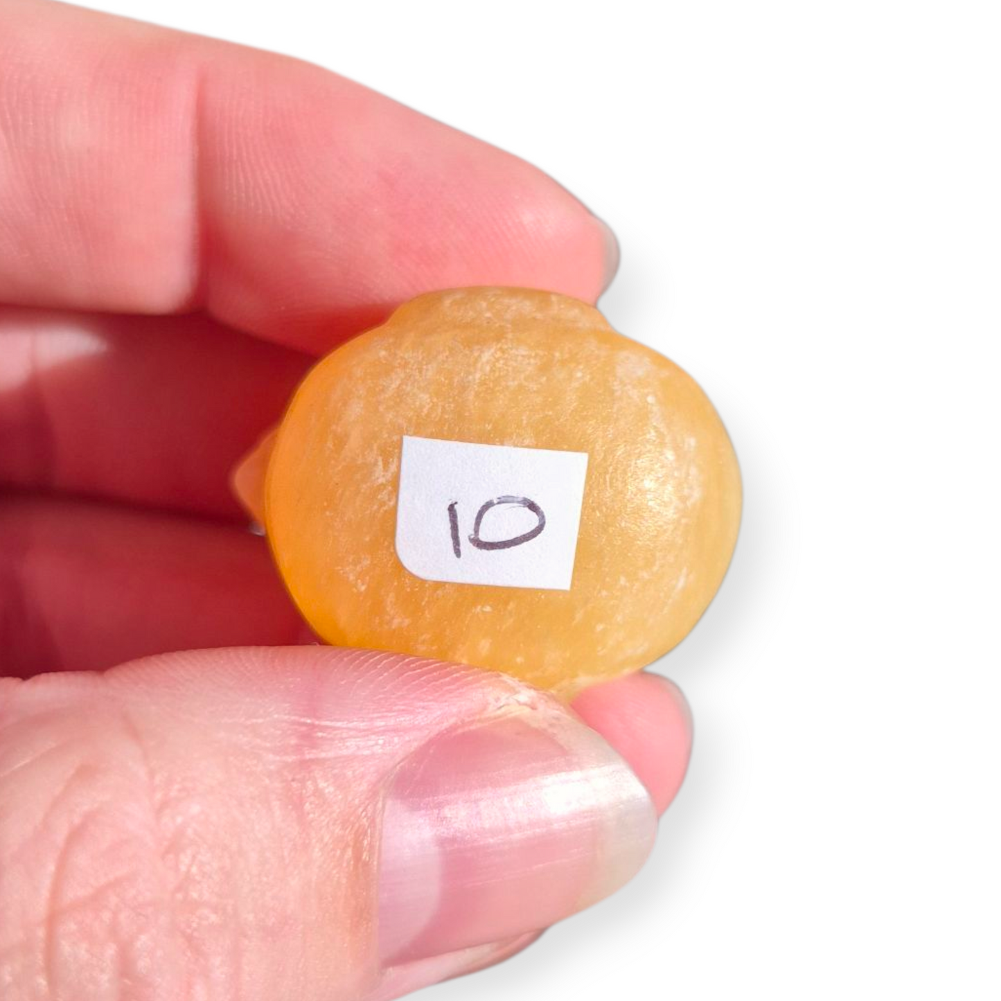 Crystals - Orange Calcite Rubber Ducky Carving