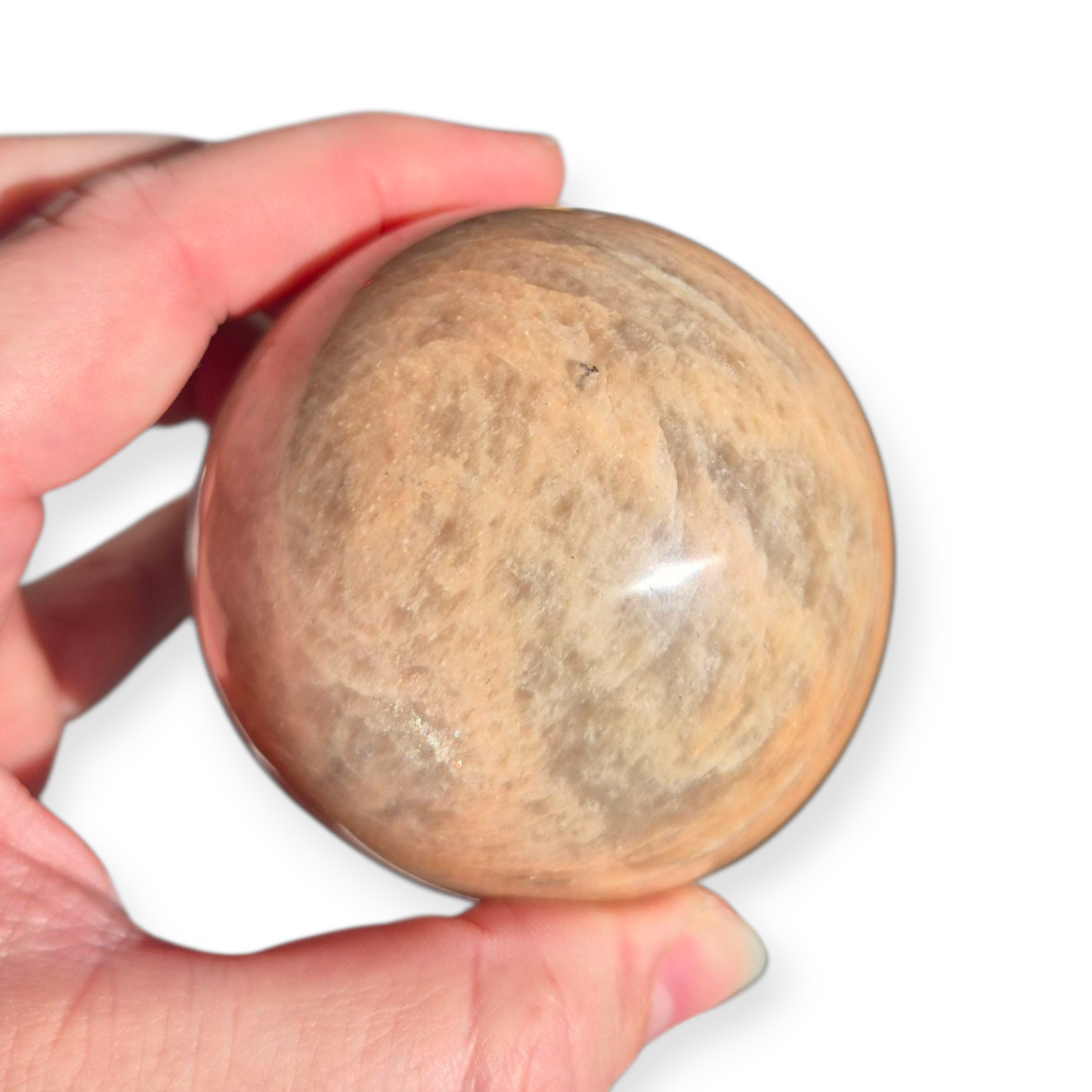 Crystals - Peach Moonstone Sphere