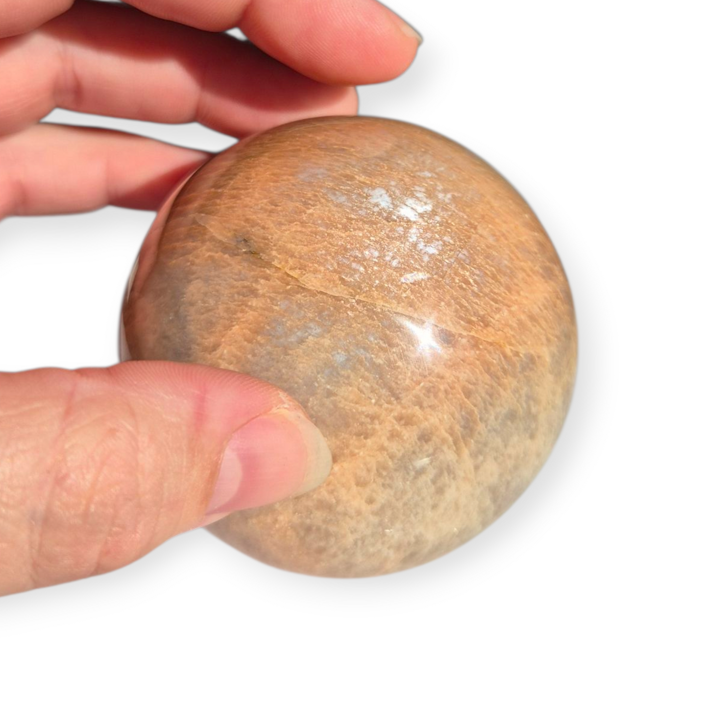 Crystals - Peach Moonstone Sphere