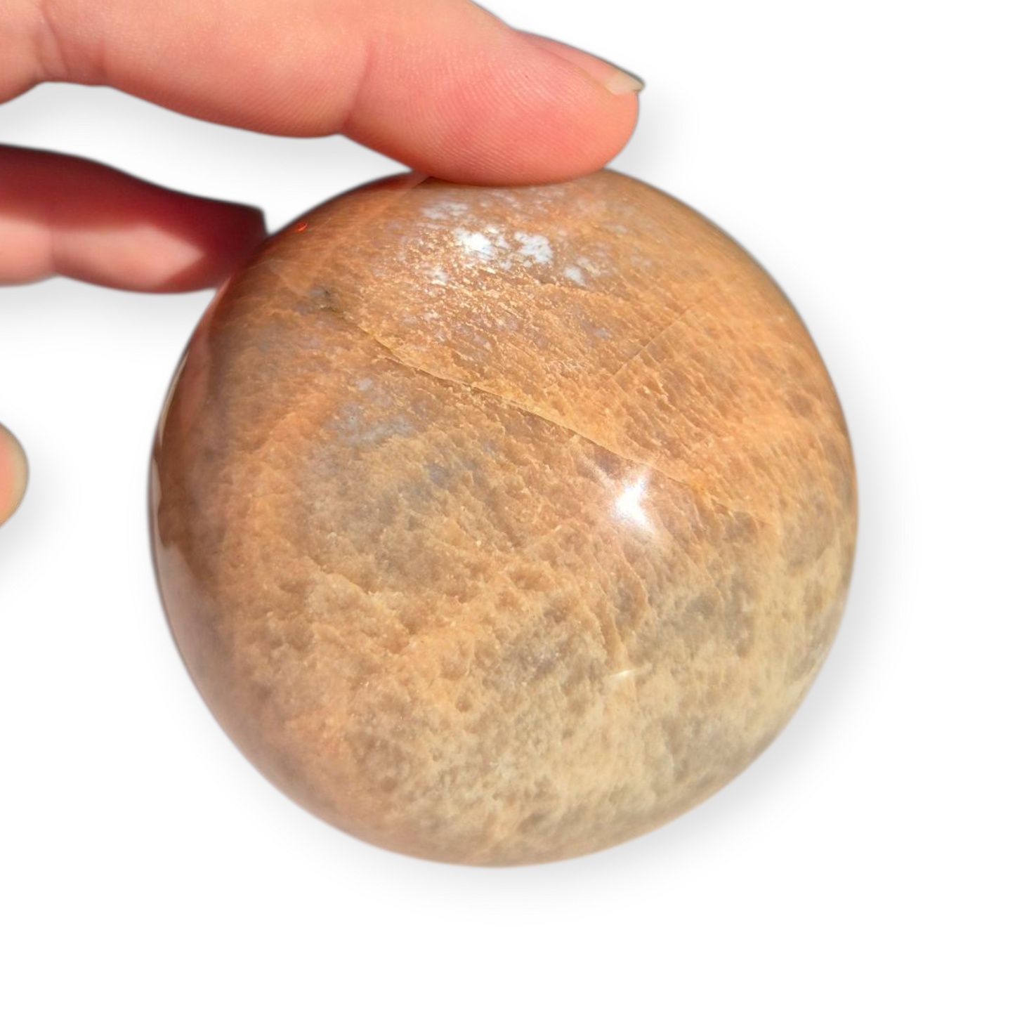 Crystals - Peach Moonstone Sphere