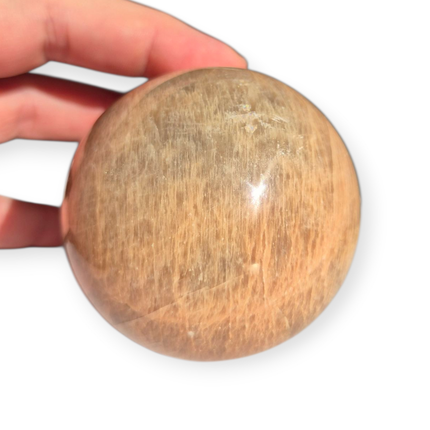 Crystals - Peach Moonstone Sphere