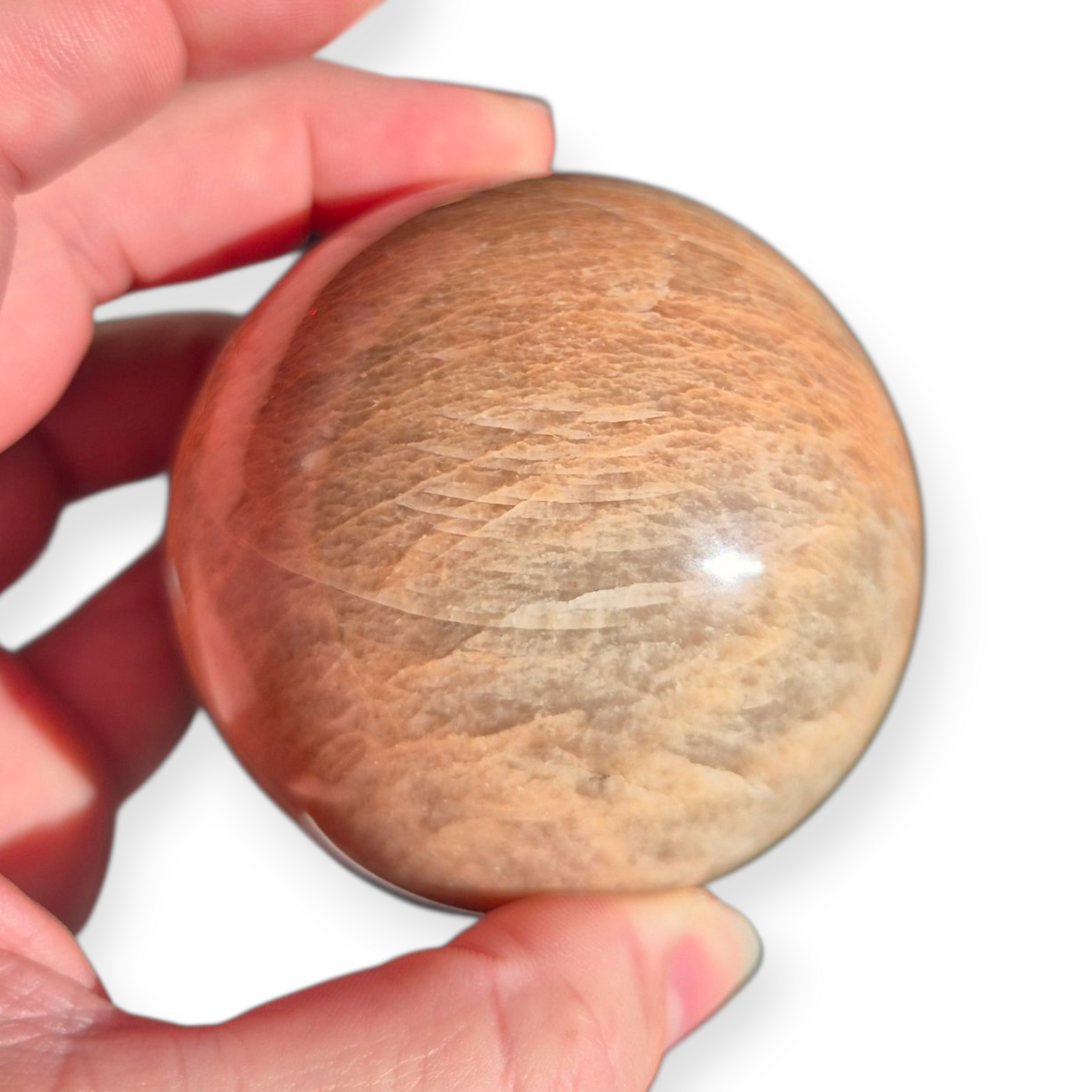 Crystals - Peach Moonstone Sphere