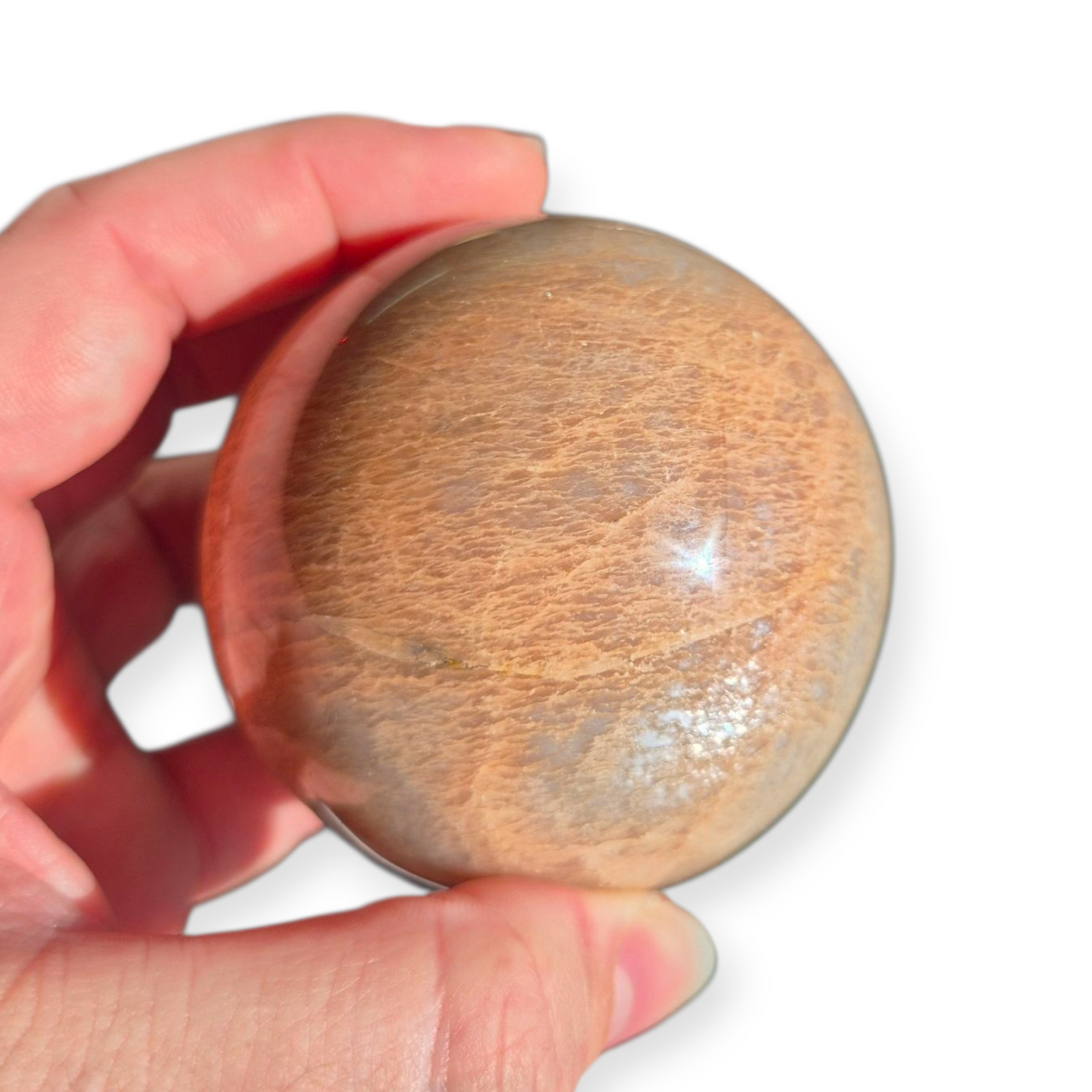 Crystals - Peach Moonstone Sphere