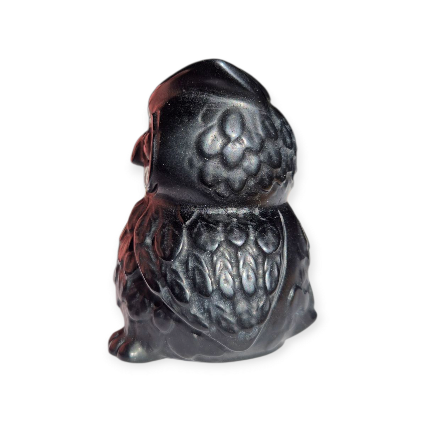 Crystals - Black Obsidian Owl Carving