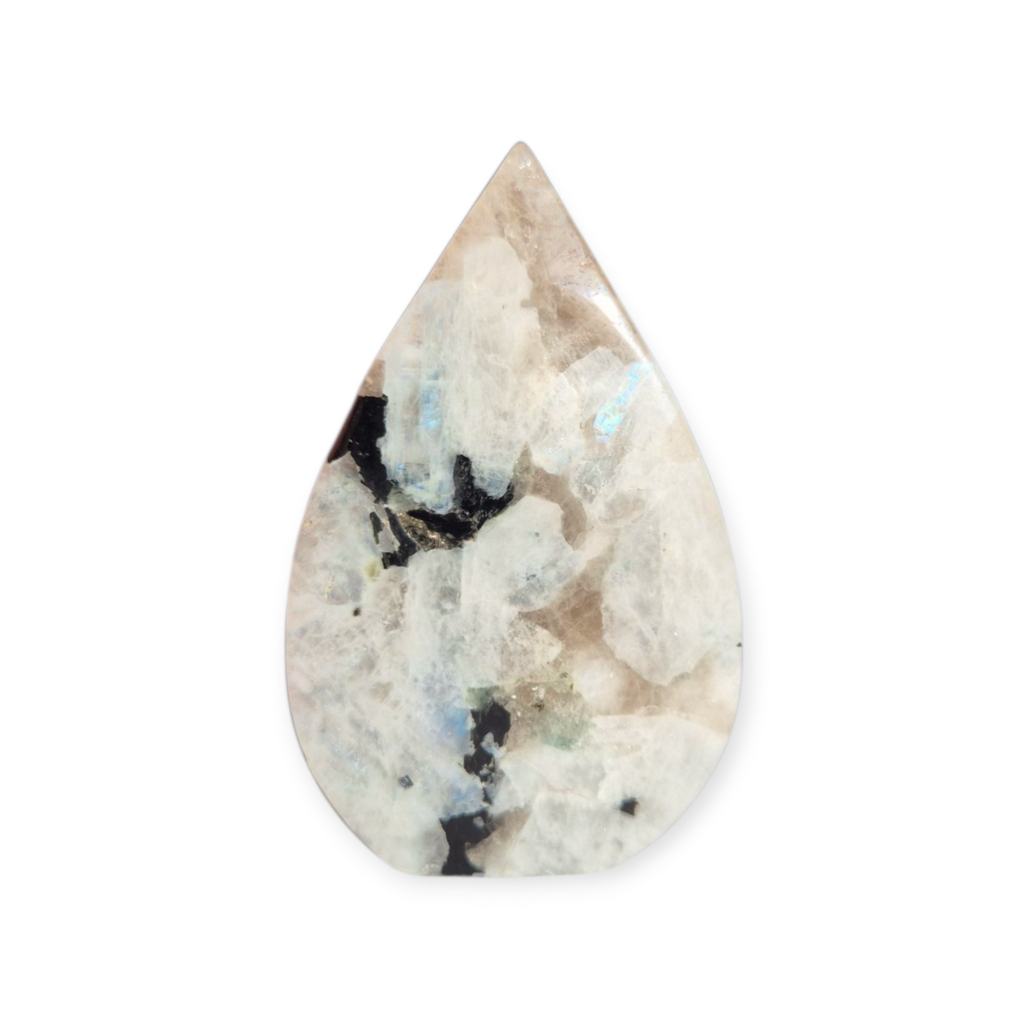 Crystals - Rainbow Moonstone (with Smoky Quartz inclusions) Freeform