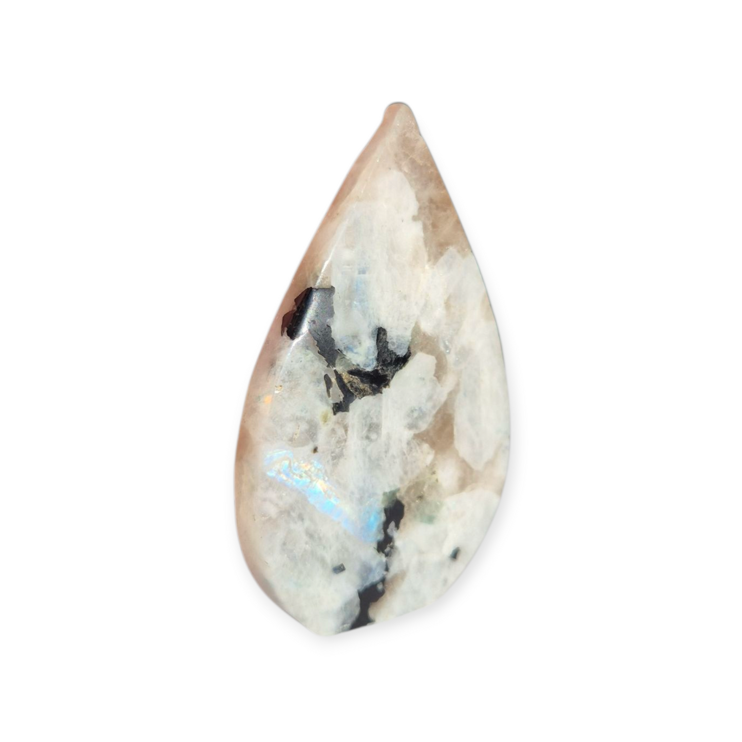 Crystals - Rainbow Moonstone (with Smoky Quartz inclusions) Freeform