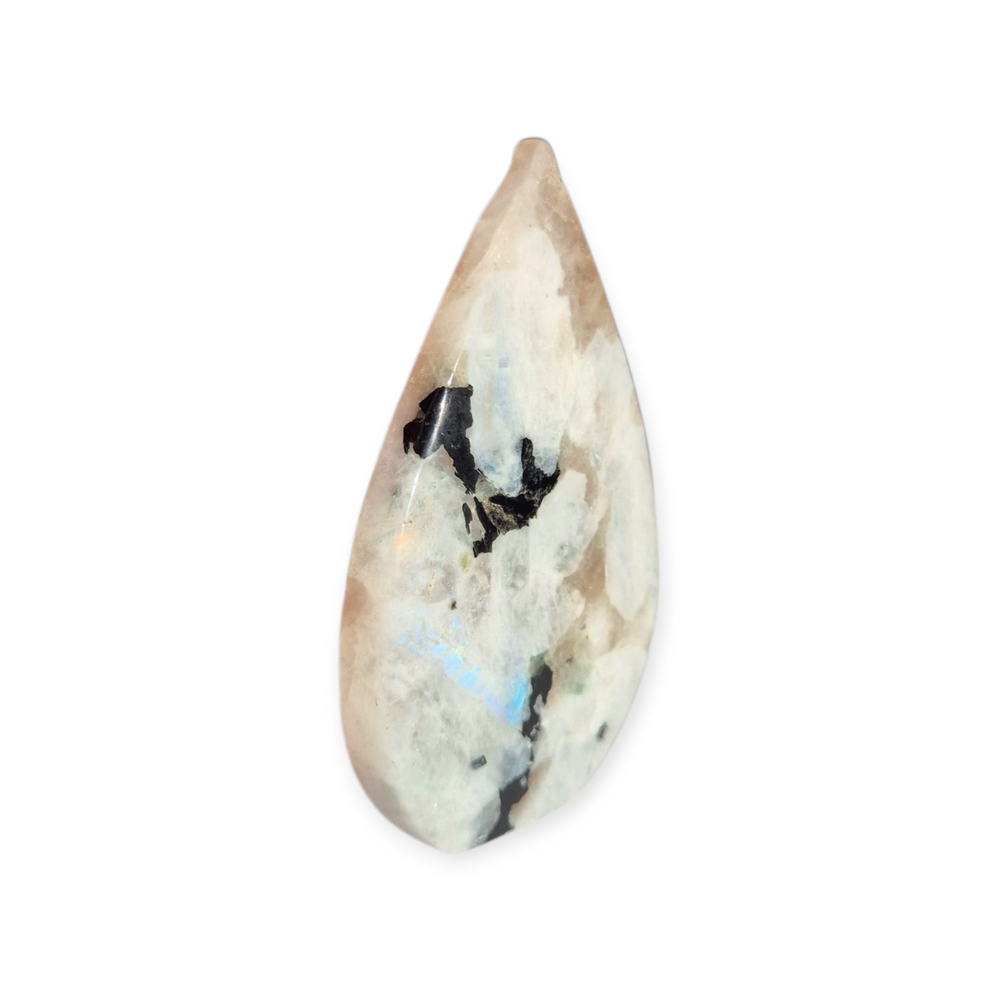 Crystals - Rainbow Moonstone (with Smoky Quartz inclusions) Freeform