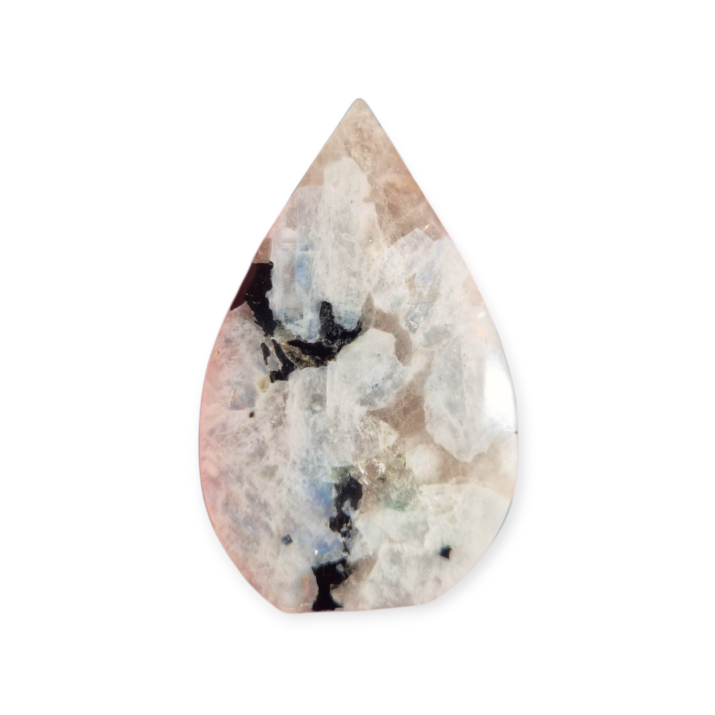 Crystals - Rainbow Moonstone (with Smoky Quartz inclusions) Freeform
