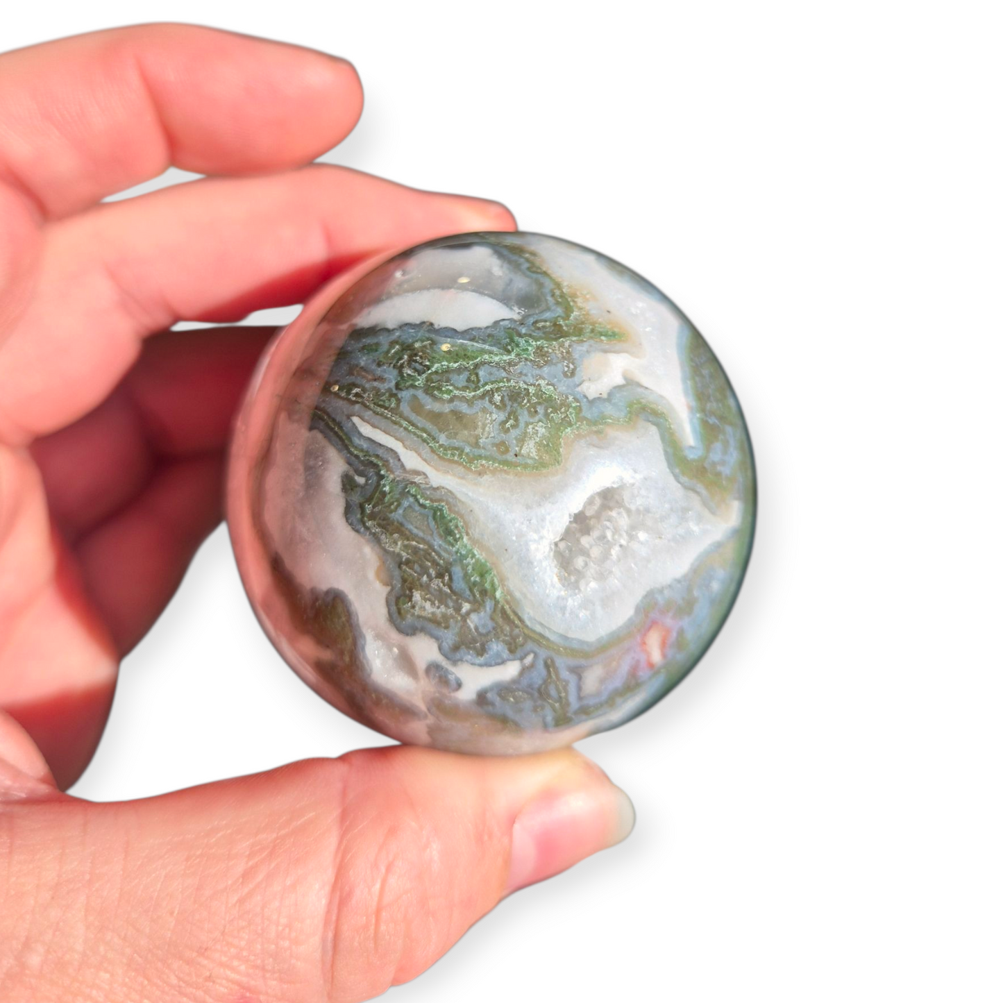 Crystals - Moss Agate Sphere