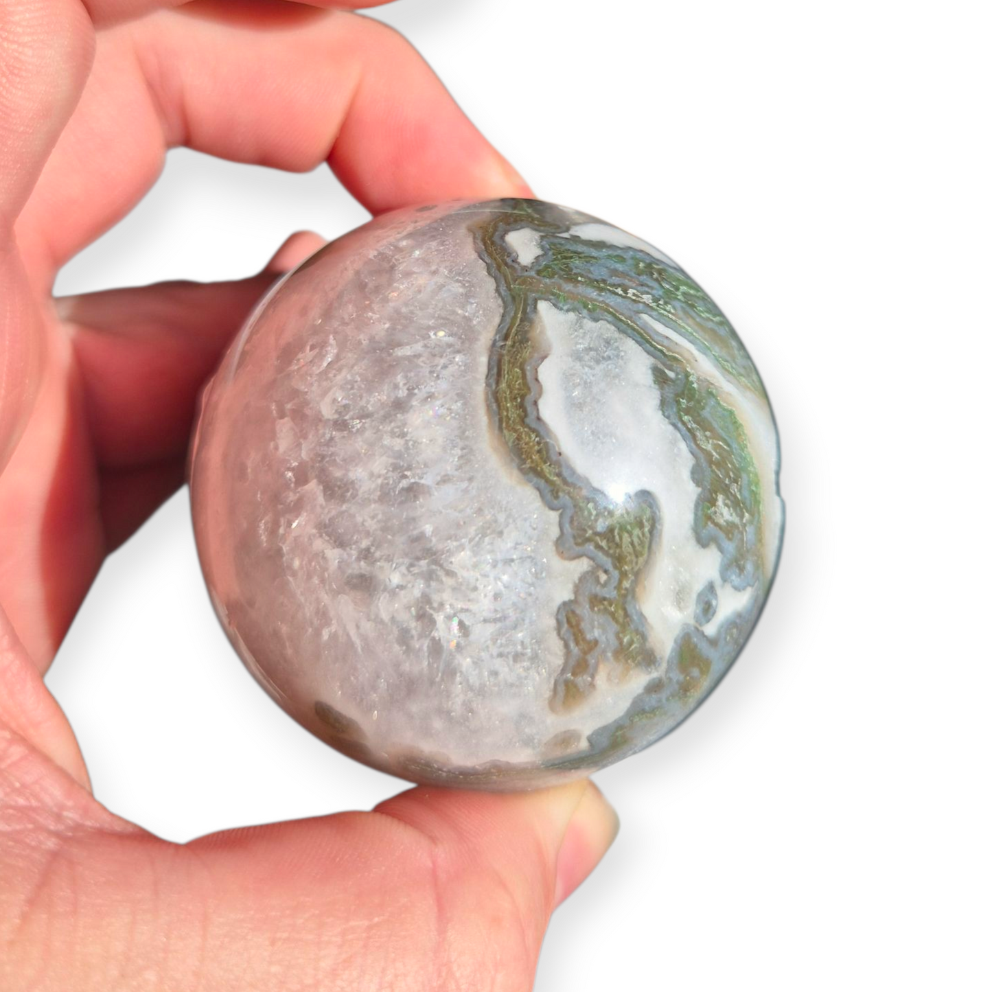 Crystals - Moss Agate Sphere