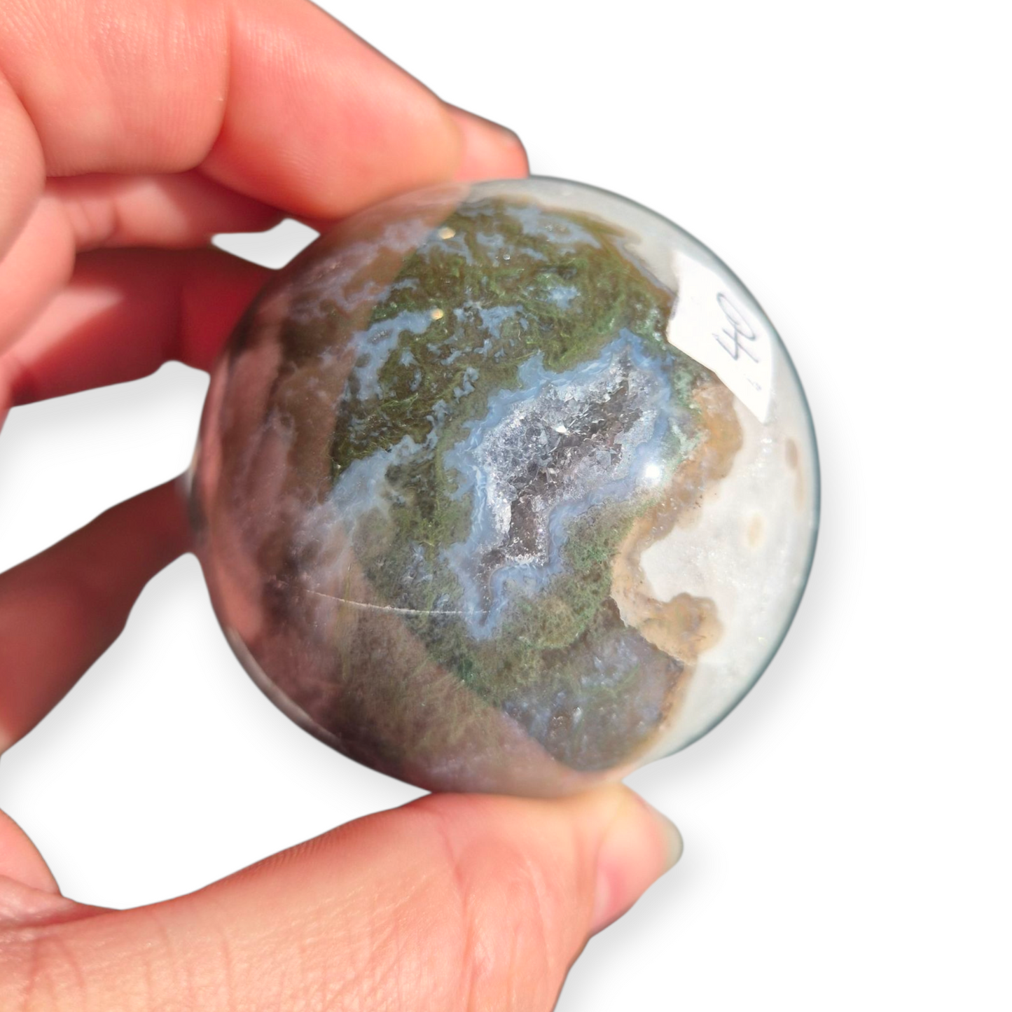 Crystals - Moss Agate Sphere