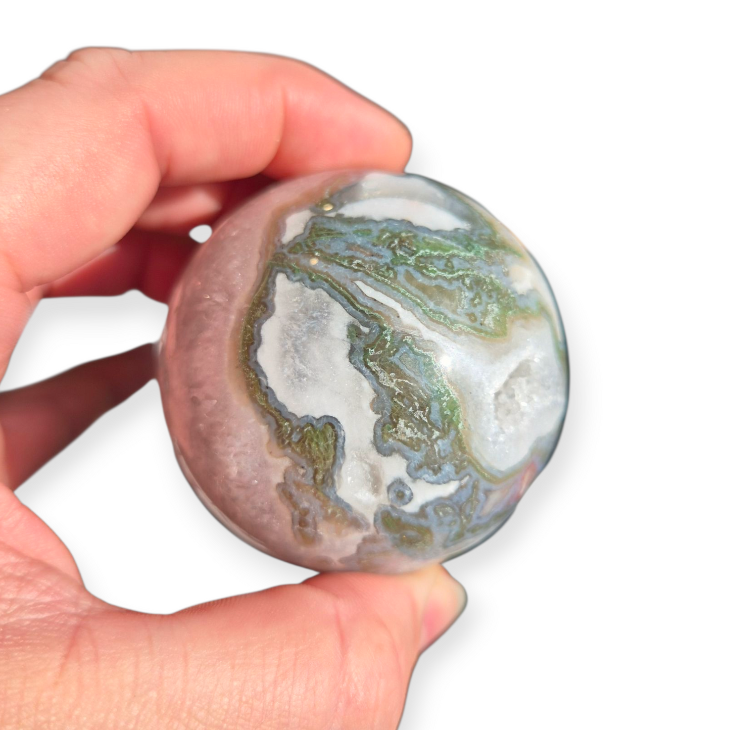 Crystals - Moss Agate Sphere