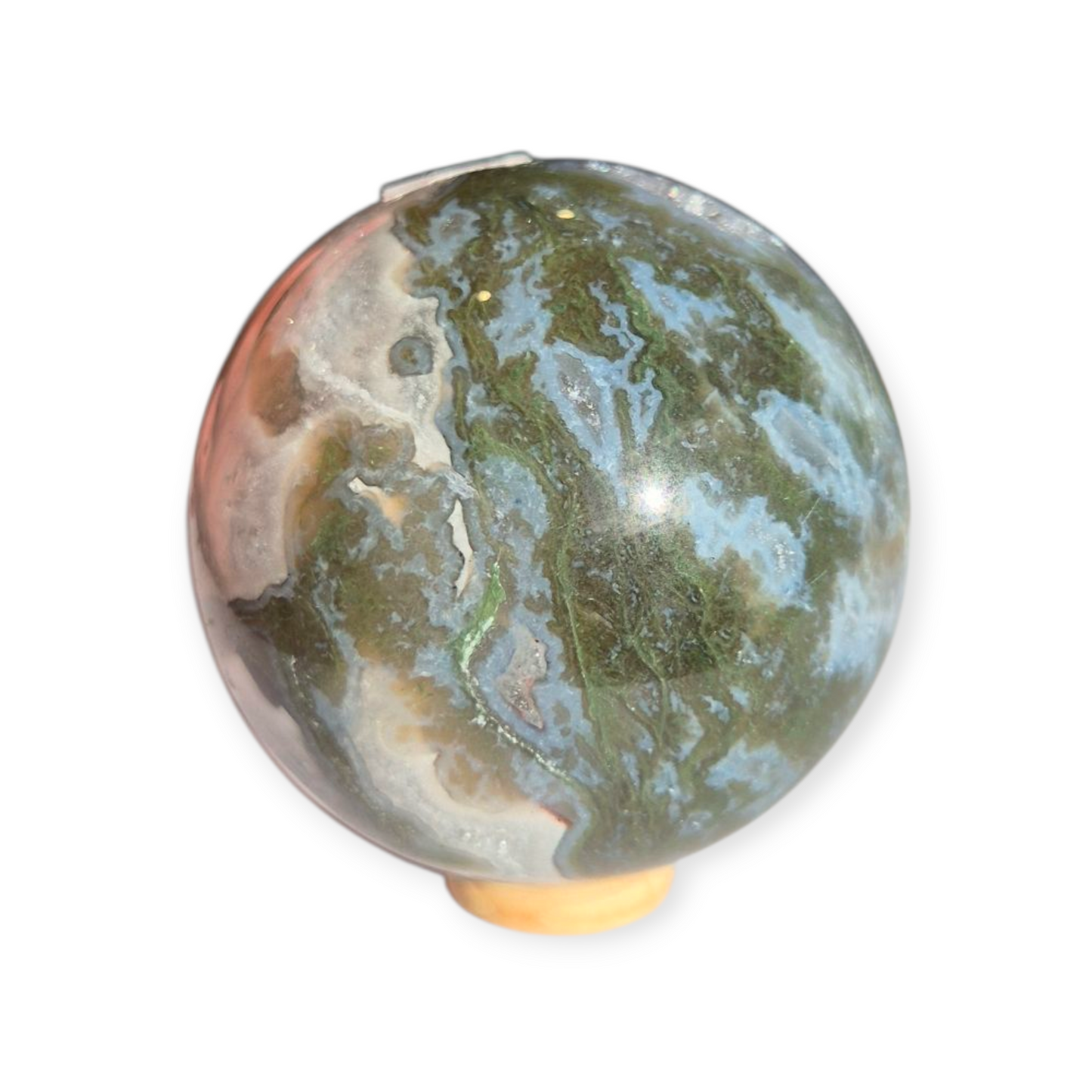 Crystals - Moss Agate Sphere