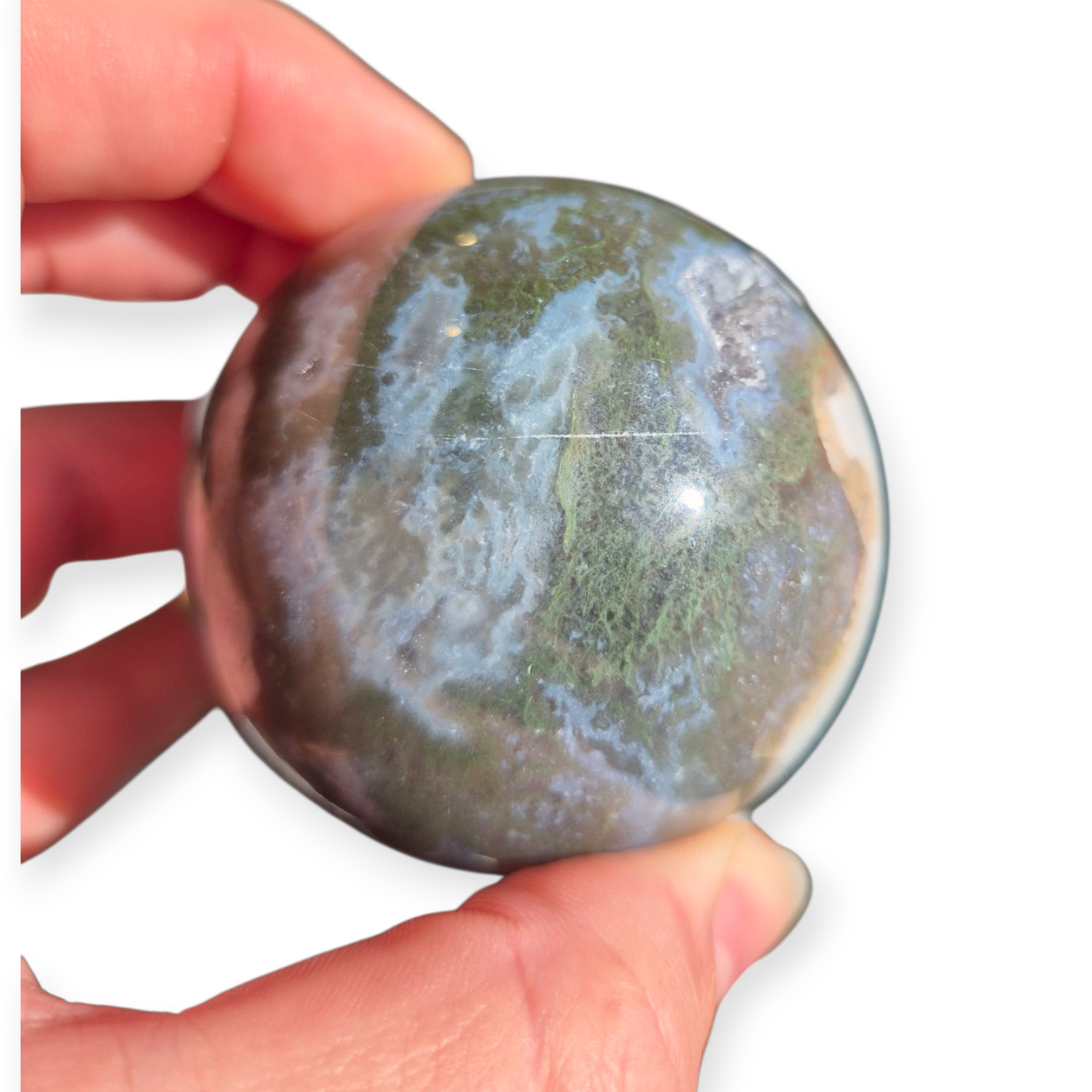 Crystals - Moss Agate Sphere