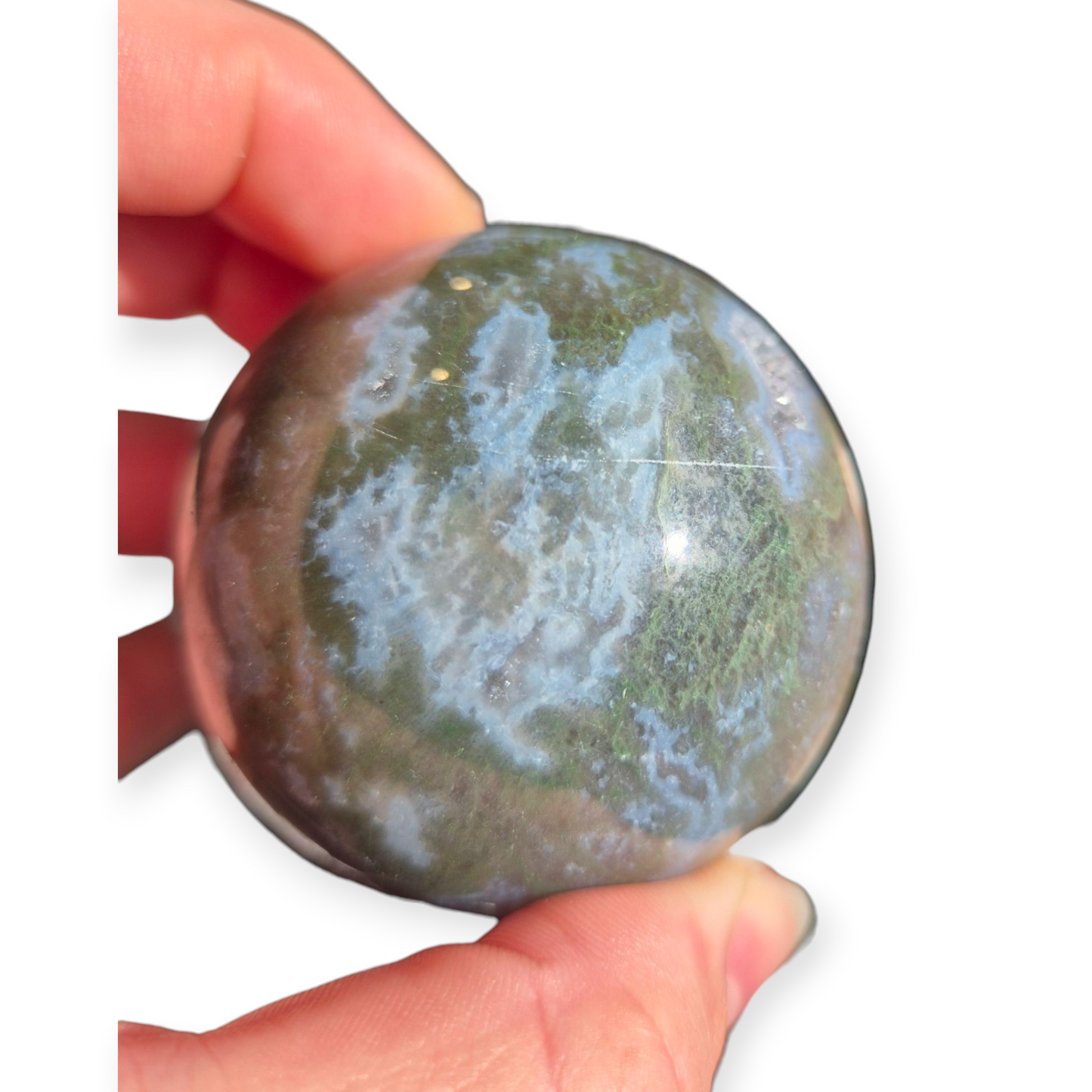 Crystals - Moss Agate Sphere