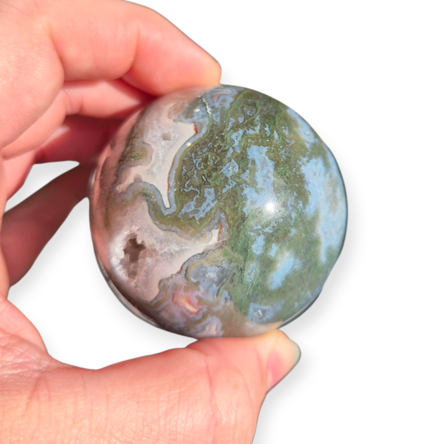 Crystals - Moss Agate Sphere