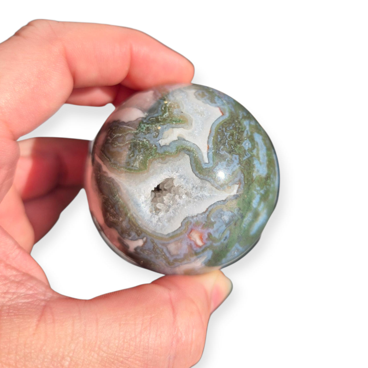 Crystals - Moss Agate Sphere