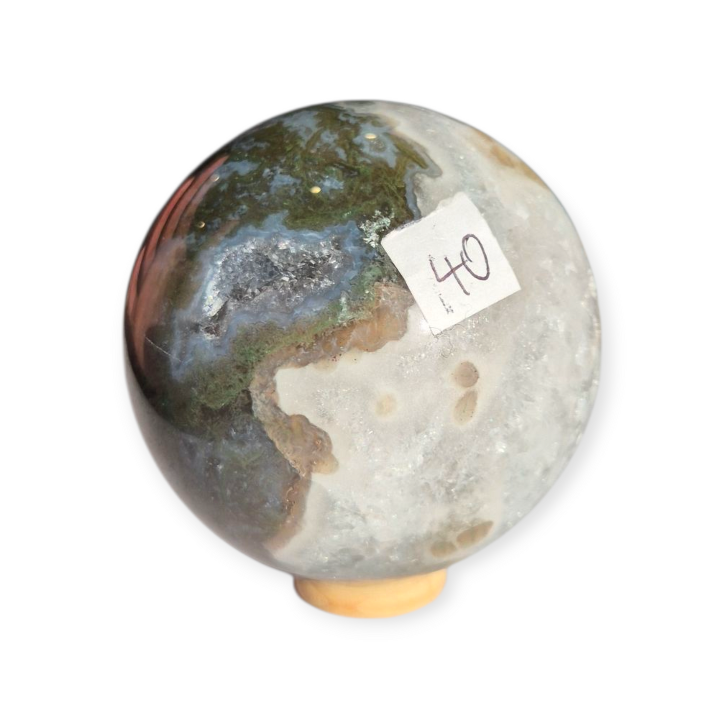 Crystals - Moss Agate Sphere