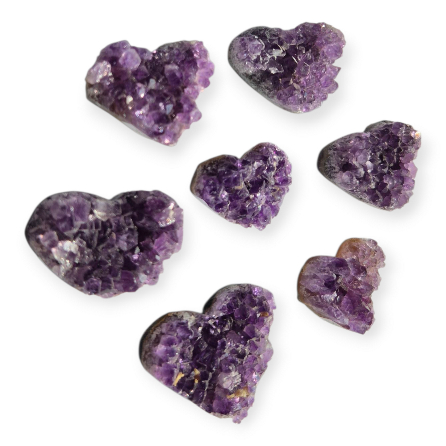 Crystals - Amethyst Cluster Hearts