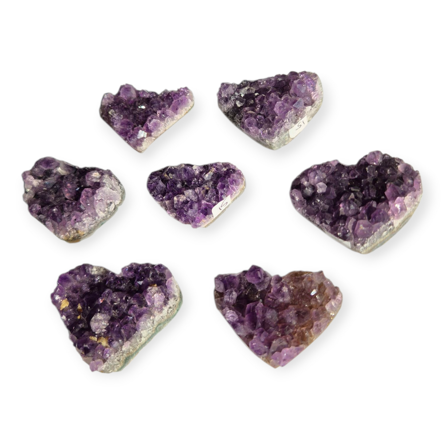 Crystals - Amethyst Cluster Hearts