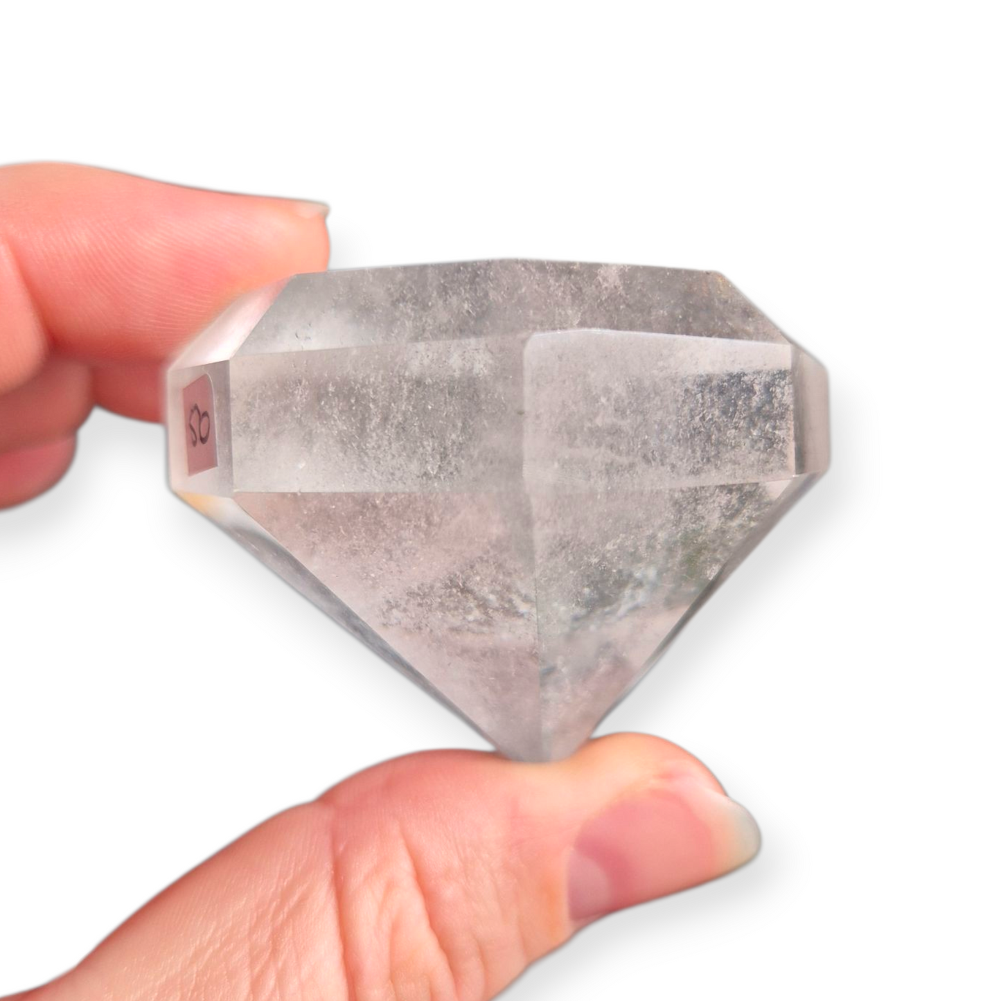 Crystals - Clear Quartz Faceted Diamond