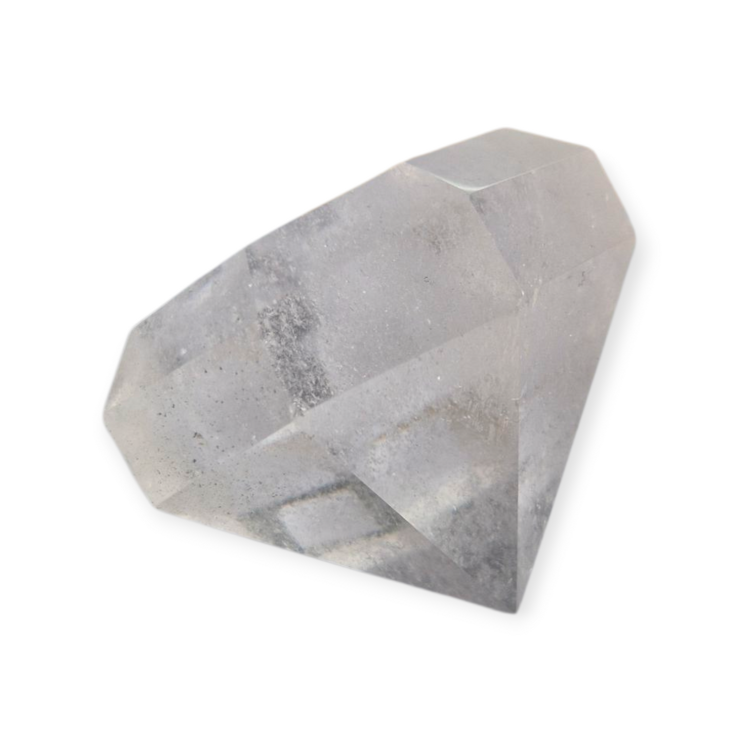 Crystals - Clear Quartz Faceted Diamond
