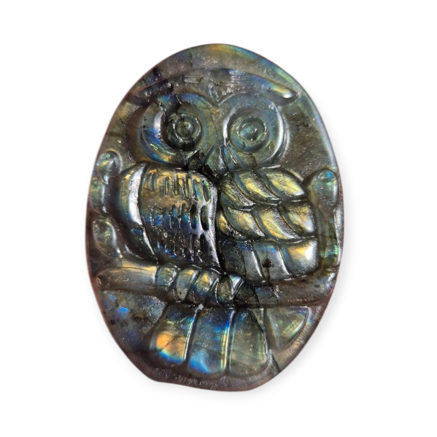 Crystals - Labradorite Owl Carvings