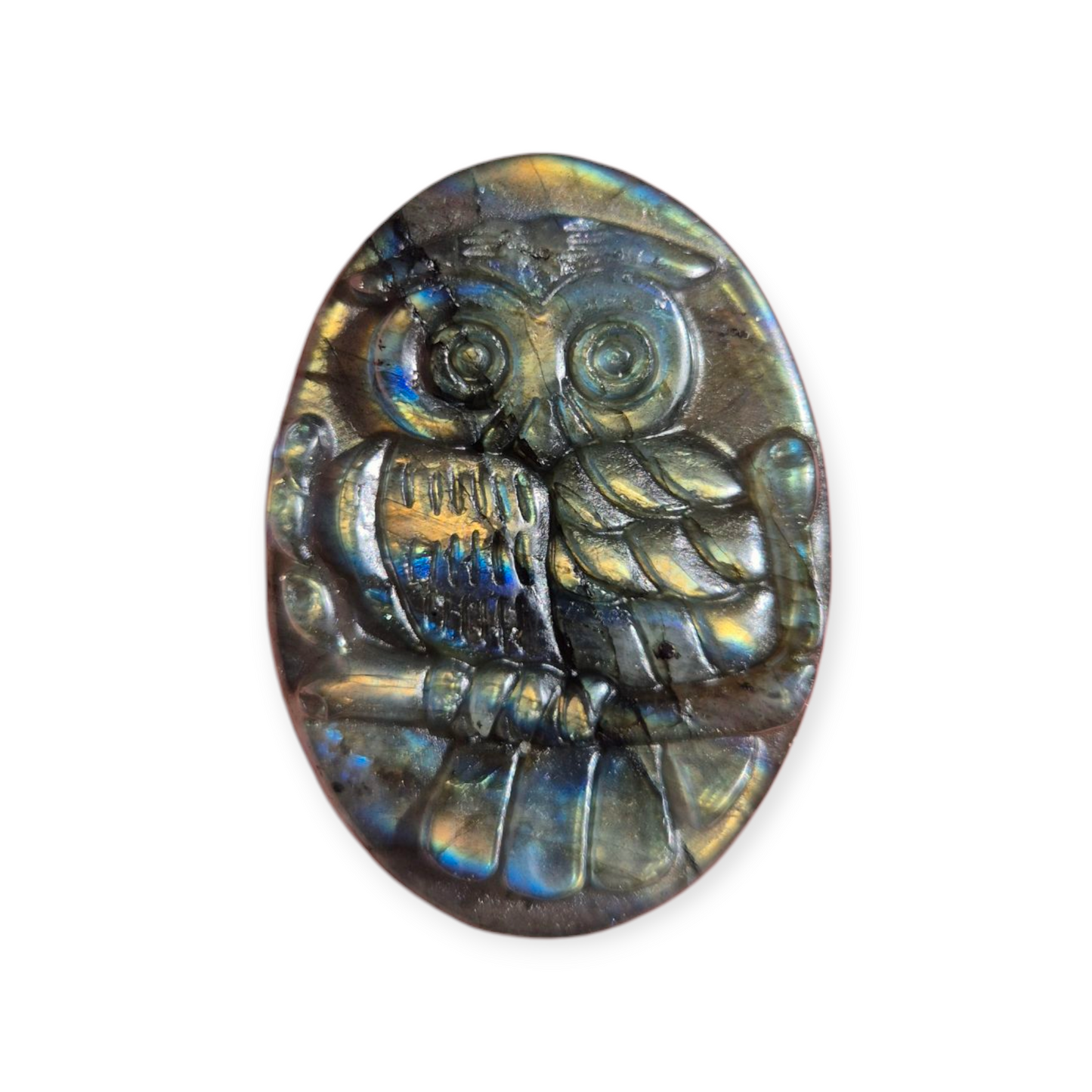 Crystals - Labradorite Owl Carvings