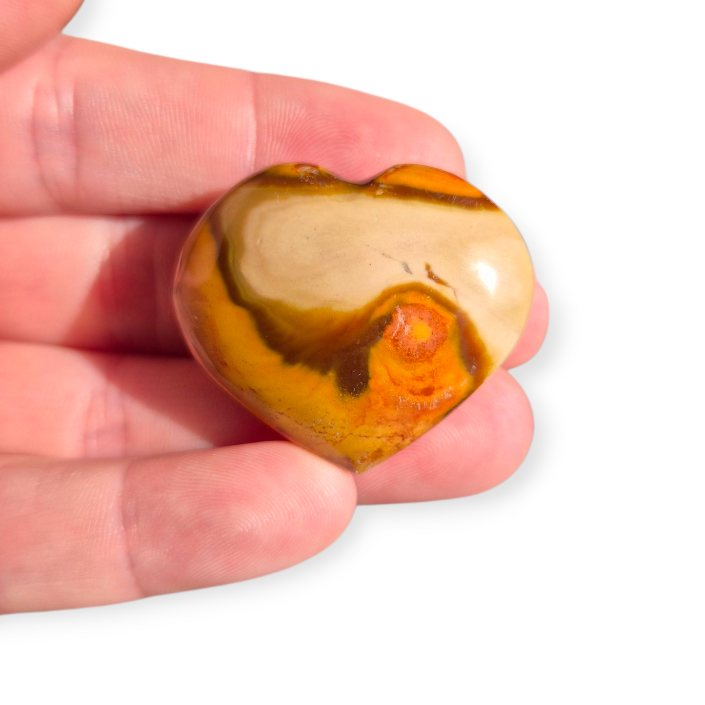 Crystals - Polychrome Jasper Heart Carvings
