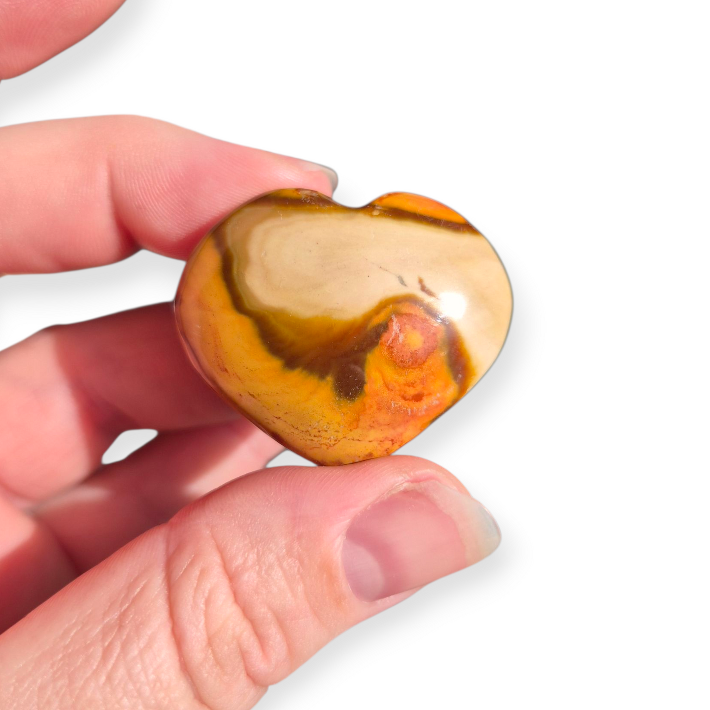 Crystals - Polychrome Jasper Heart Carvings