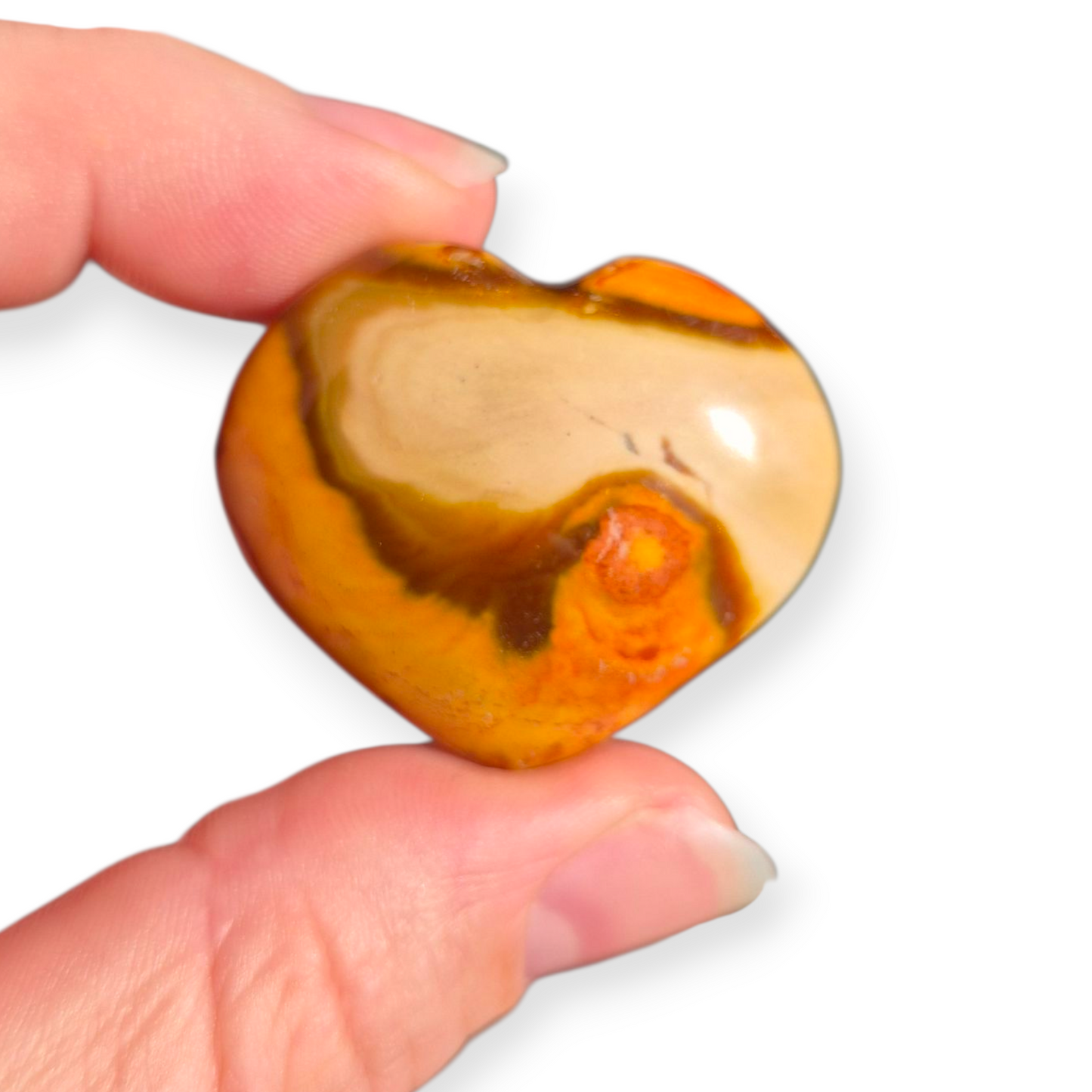 Crystals - Polychrome Jasper Heart Carvings