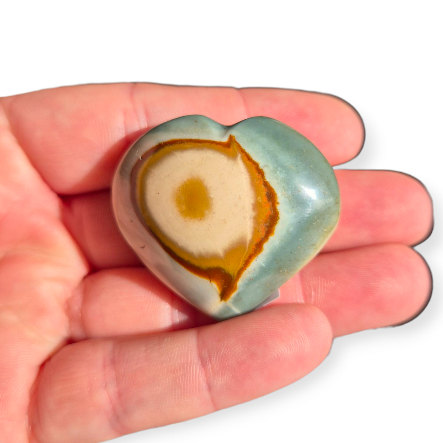 Crystals - Polychrome Jasper Heart Carvings