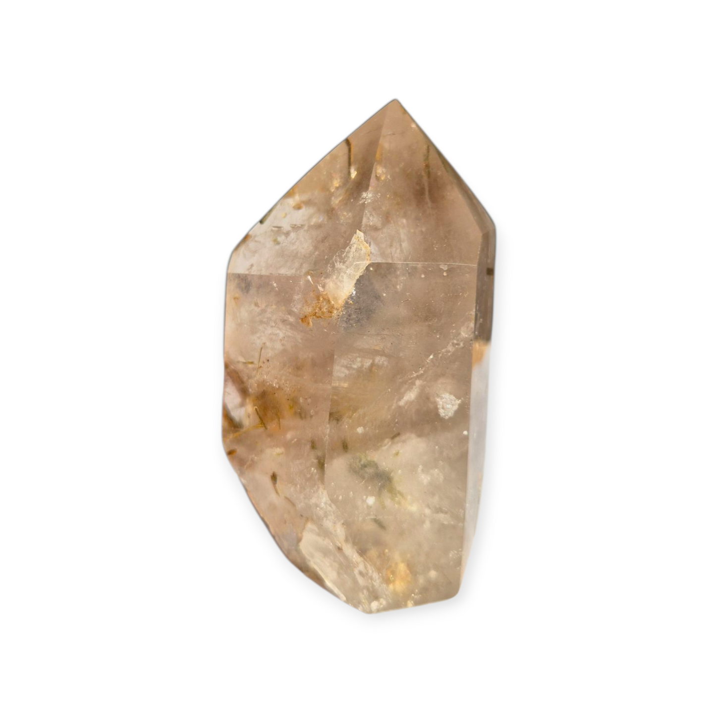 Crystals - Green Tourmaline in Smoky Quartz Generator/Tower
