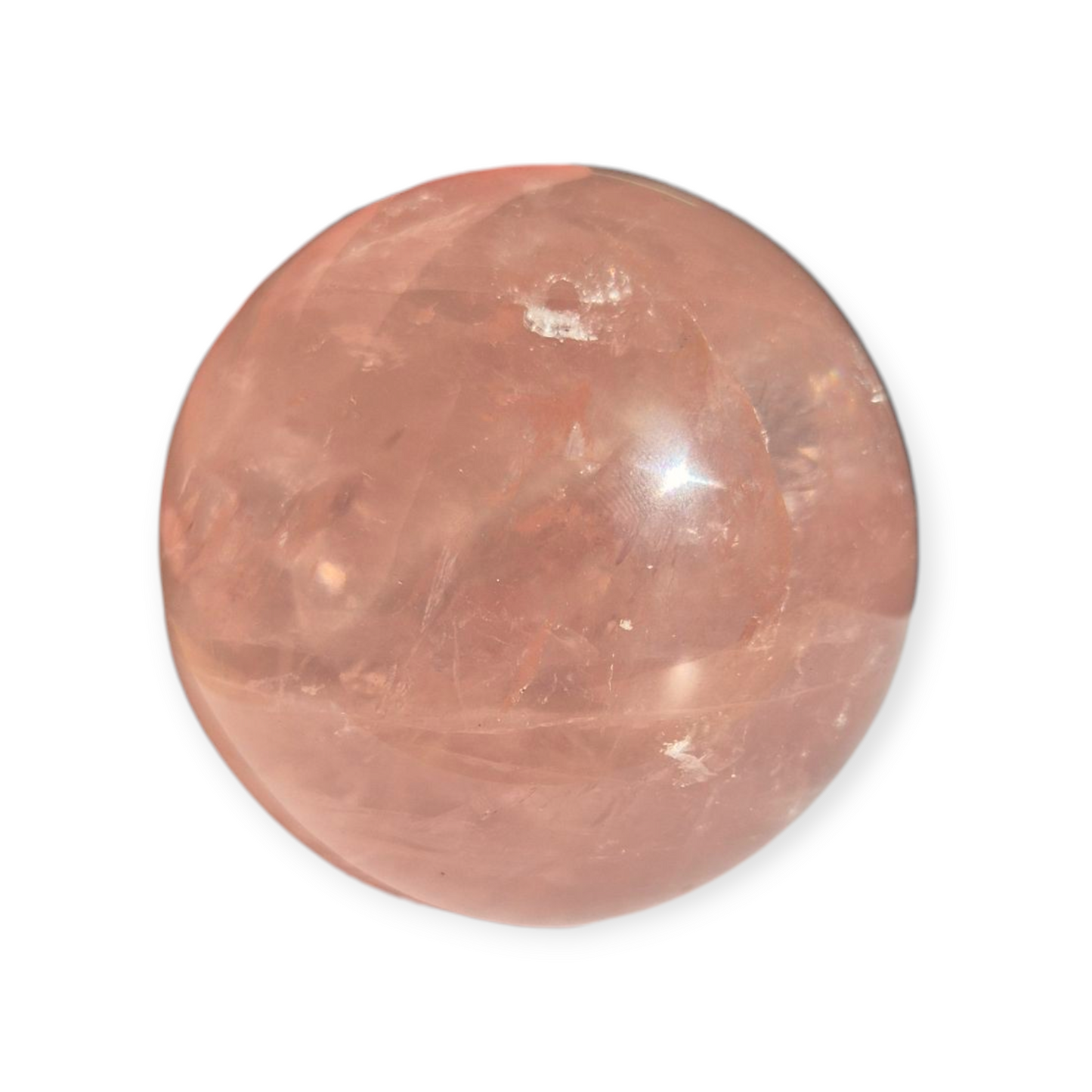 Crystals - Rose Quartz Sphere (with Star)
