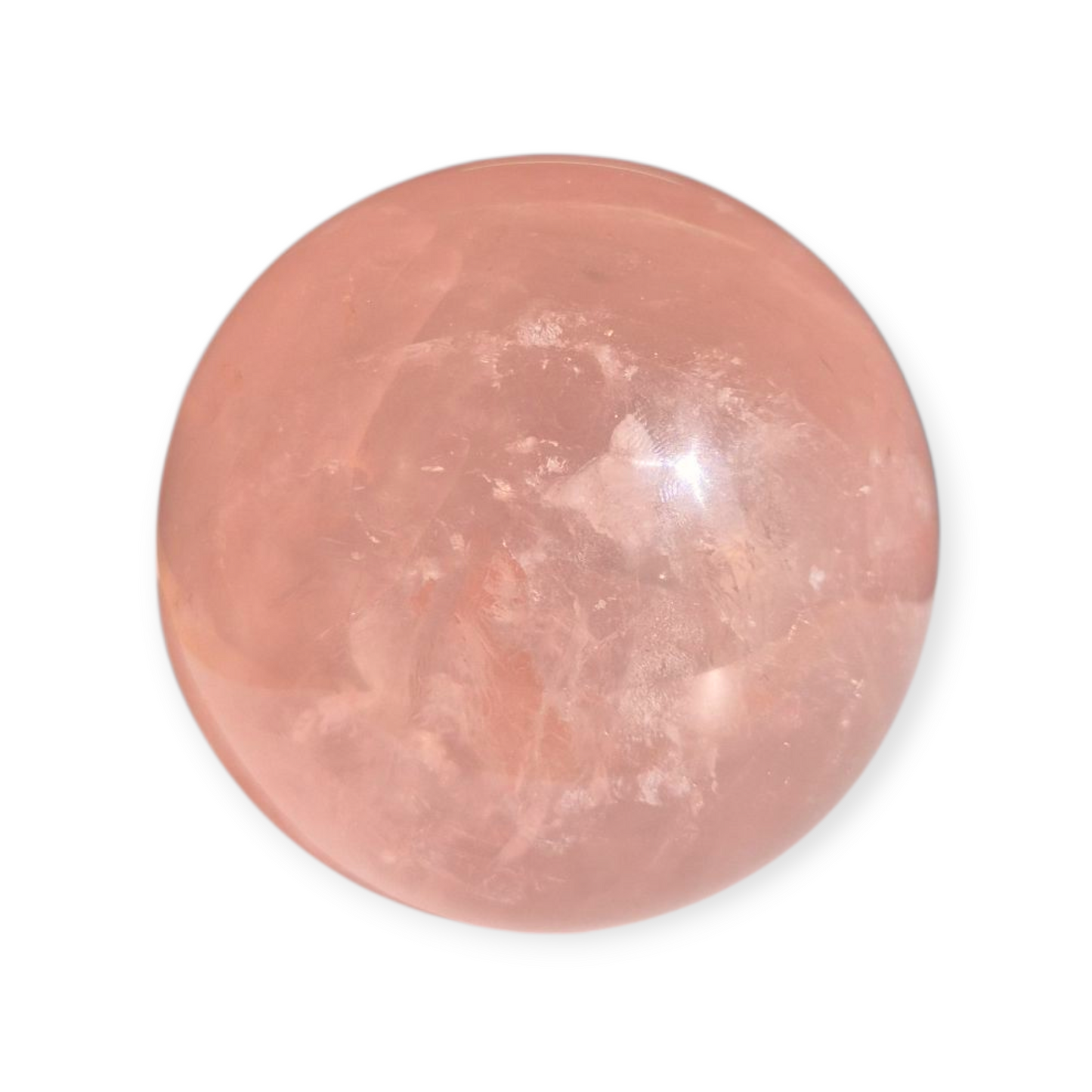 Crystals - Rose Quartz Sphere (with Star)