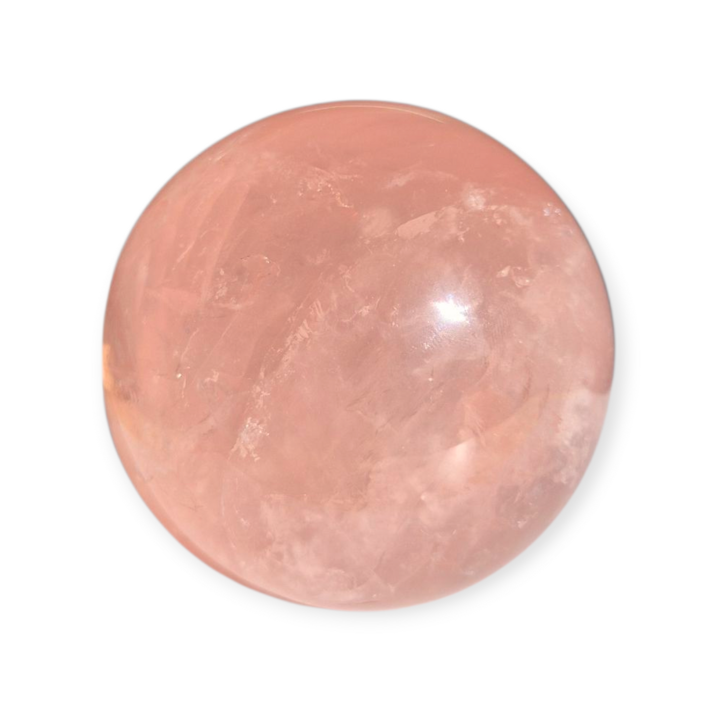 Crystals - Rose Quartz Sphere (with Star)
