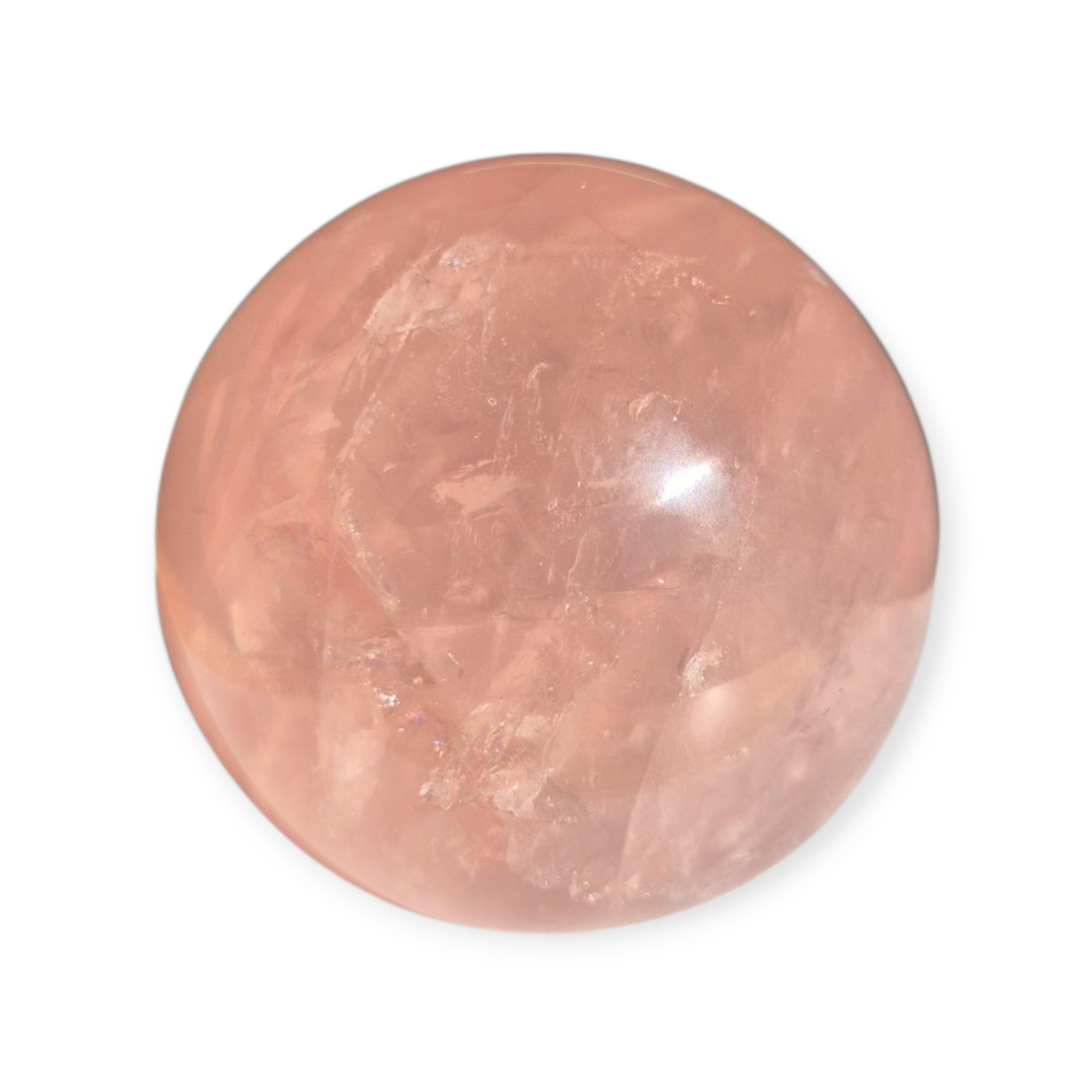 Crystals - Rose Quartz Sphere (with Star)