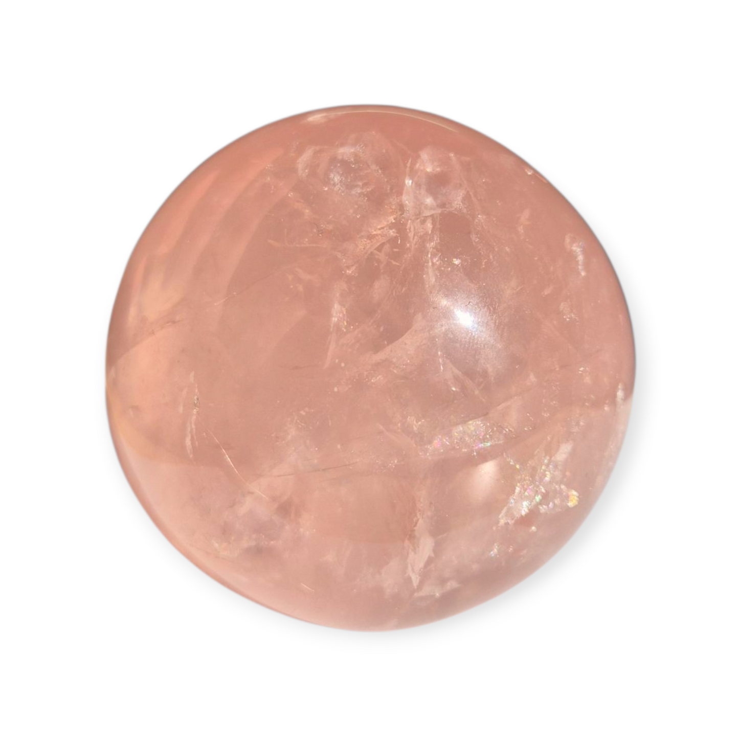Crystals - Rose Quartz Sphere (with Star)