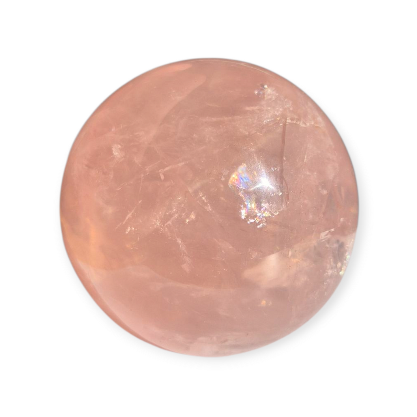 Crystals - Rose Quartz Sphere (with Star)