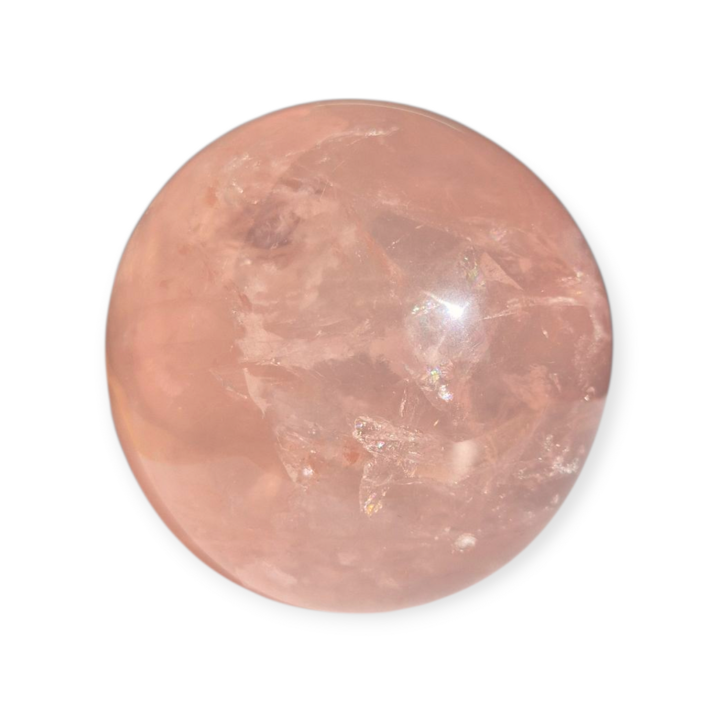 Crystals - Rose Quartz Sphere (with Star)