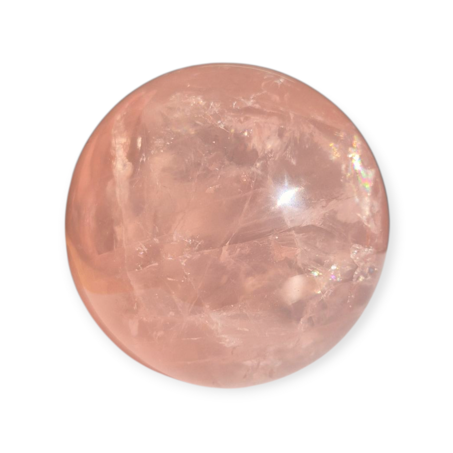 Crystals - Rose Quartz Sphere (with Star)
