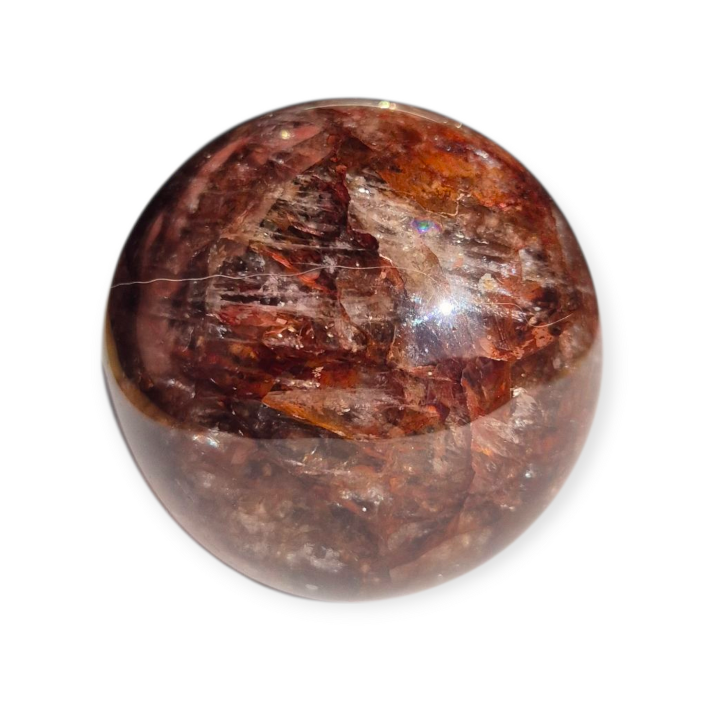 Crystals - Fire Quartz Sphere