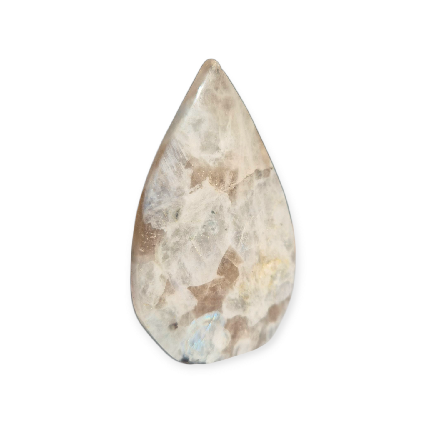 Crystals - Rainbow Moonstone (with Smoky Quartz inclusions) Freeform