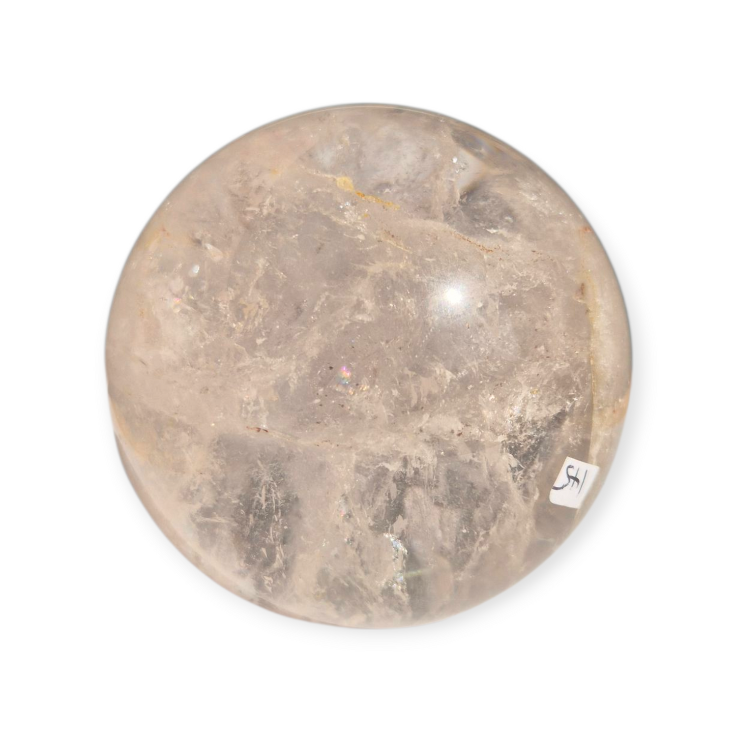 Crystals - Clear Quartz Sphere (with Small Hematoid Quartz Inclusion)