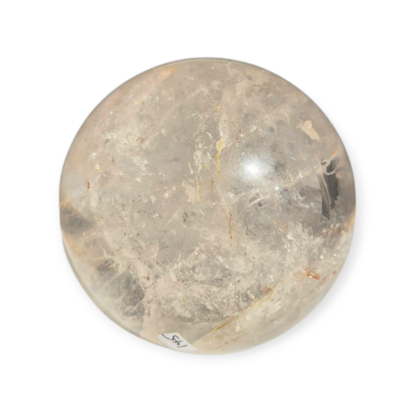 Crystals - Clear Quartz Sphere (with Small Hematoid Quartz Inclusion)