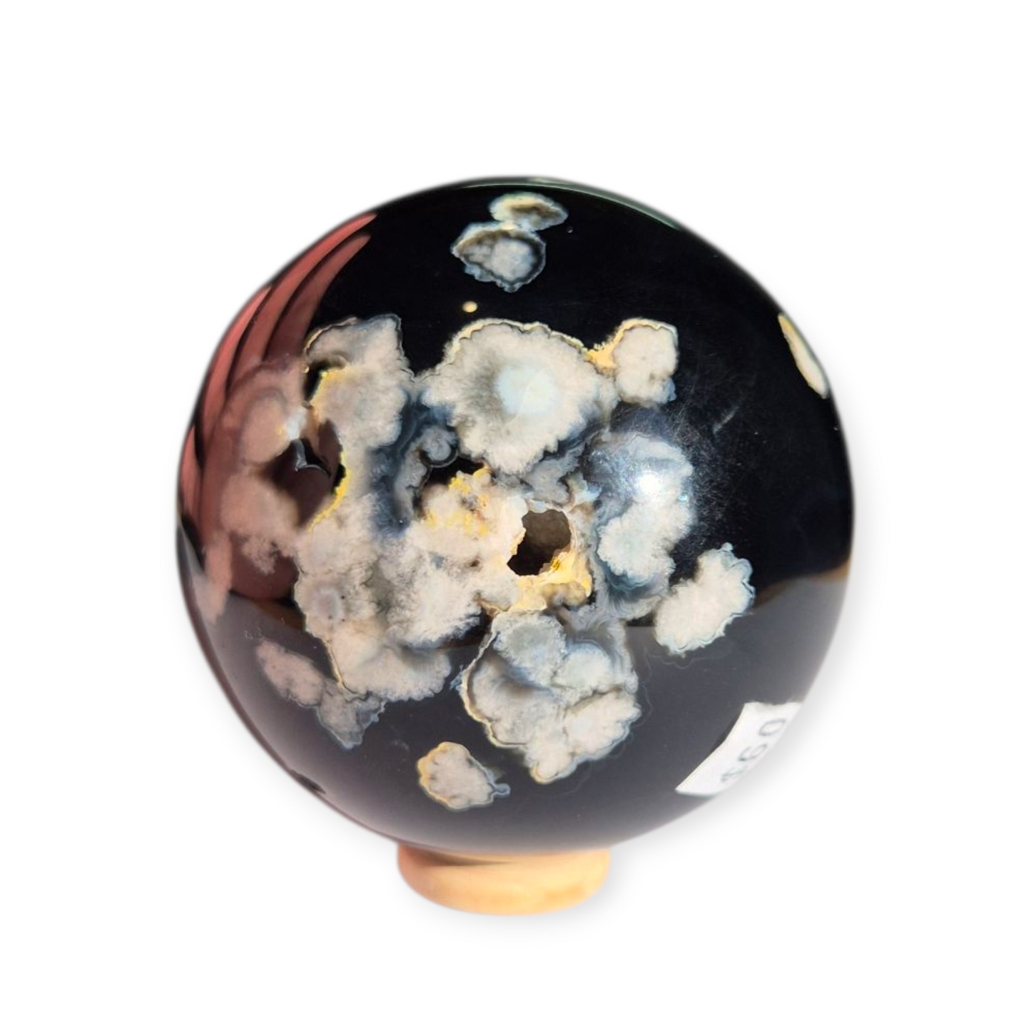 Crystals - Black Cherry Blossom Agate Sphere