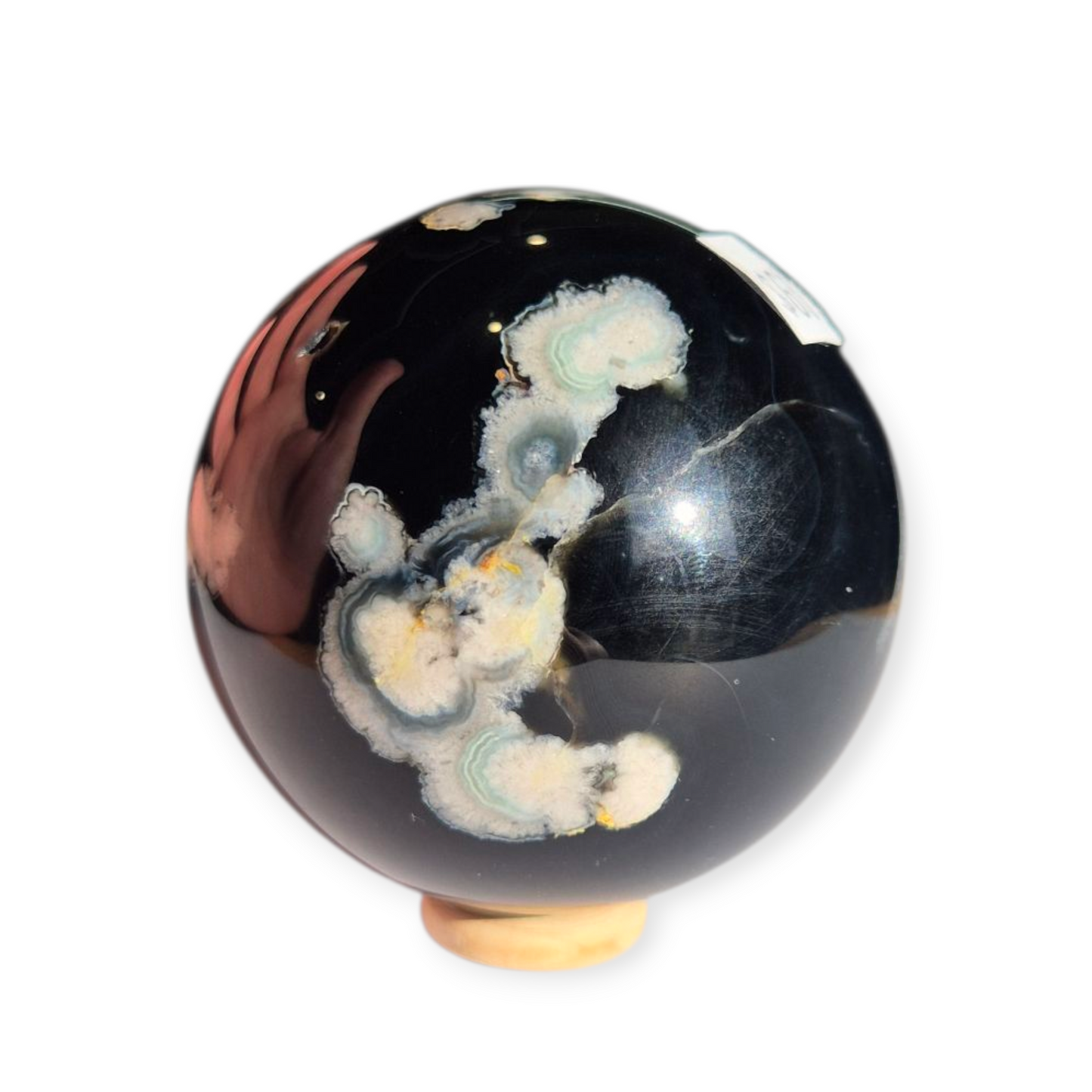 Crystals - Black Cherry Blossom Agate Sphere