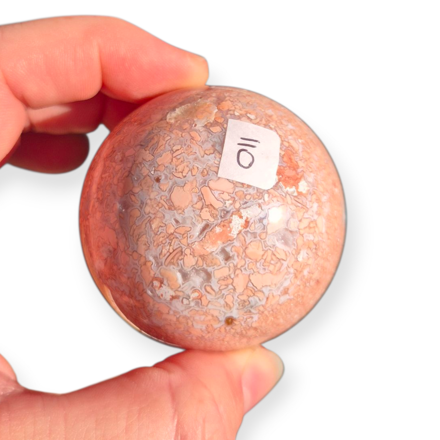 Crystals - Pink Petal Agate Sphere
