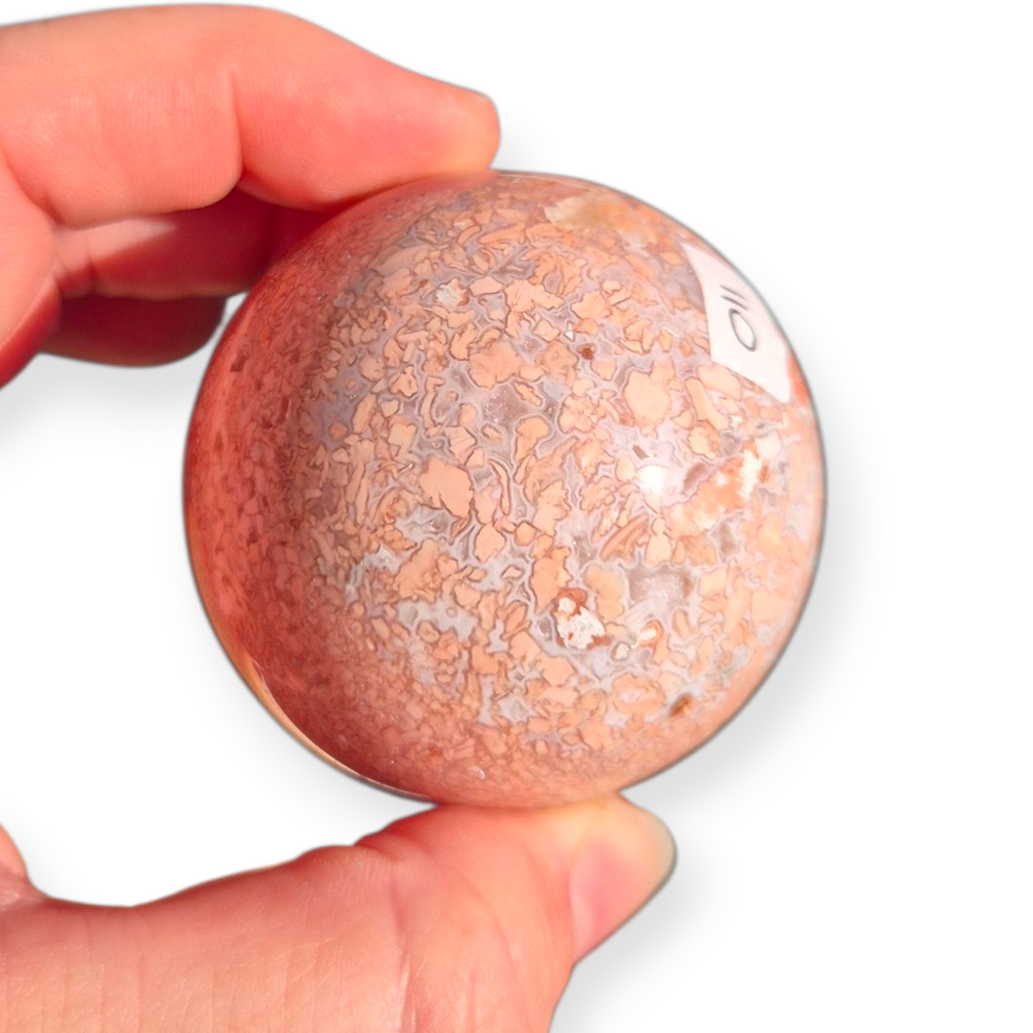 Crystals - Pink Petal Agate Sphere